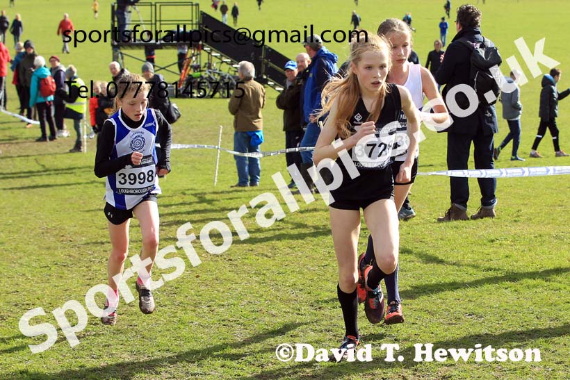 Girls Under-15s 2022 CAU Inter Counties Cross Country, Prestwold Hall, Loughborough.  Photo: David T. Hewitson/Sports for All Pics